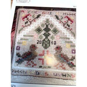 Vintage Cross Stitch Pattern My Two Ducks Needlework Craft Design by Karen Kluba